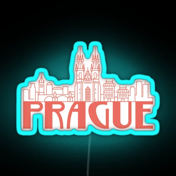 Prague Czech RGB Neon Sign