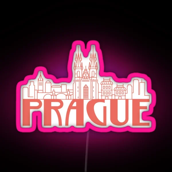 Prague Czech RGB Neon Sign