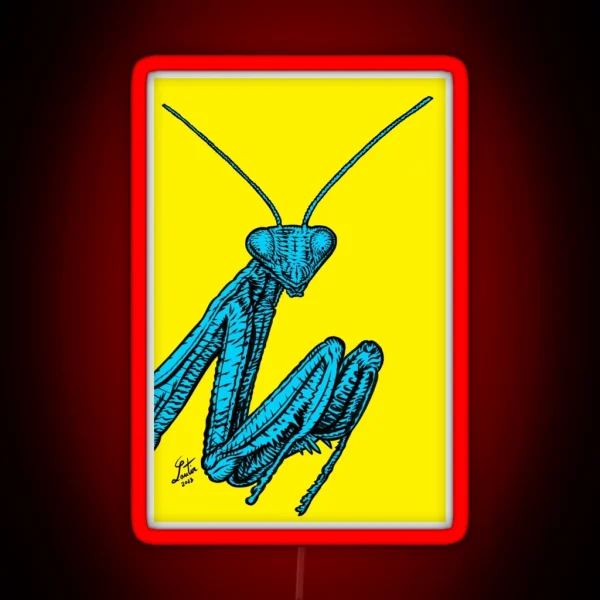 PRAYING MANTIS 1 RGB Neon Sign