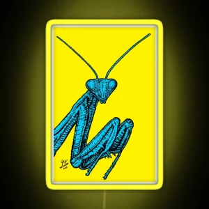 PRAYING MANTIS 1 RGB Neon Sign
