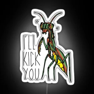Praying Mantis Fighter RGB Neon Sign