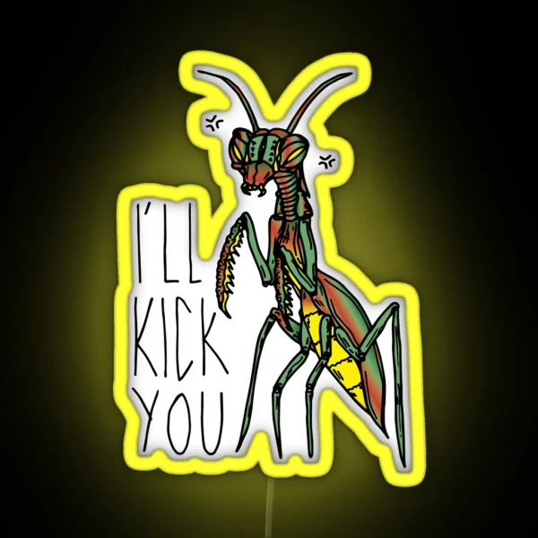 Praying Mantis Fighter RGB Neon Sign