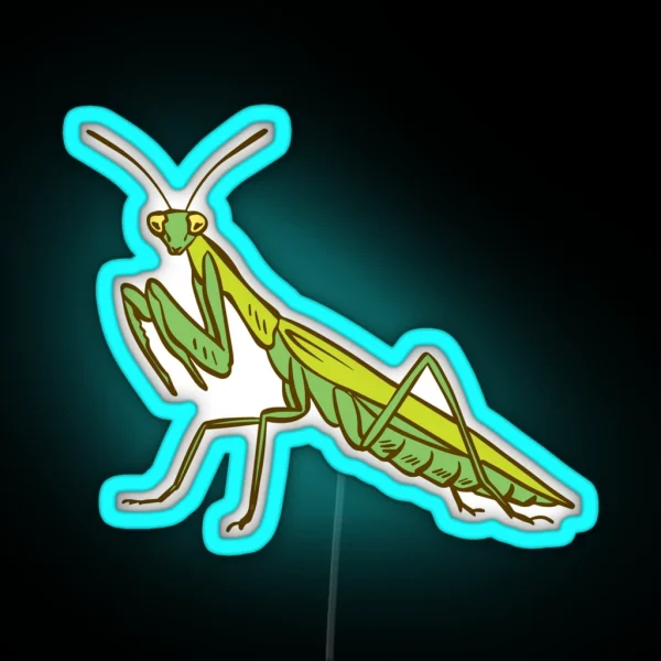 Praying Mantis RGB Neon Sign