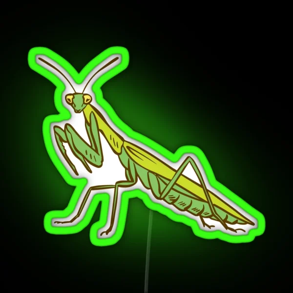 Praying Mantis RGB Neon Sign