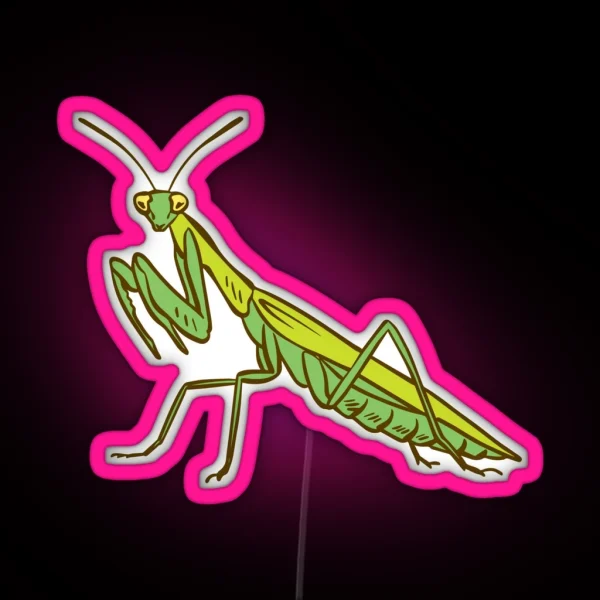 Praying Mantis RGB Neon Sign