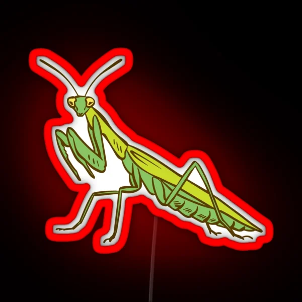 Praying Mantis RGB Neon Sign