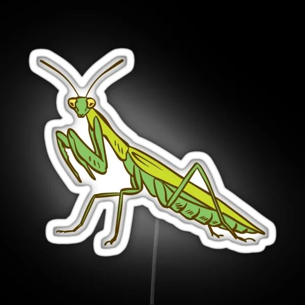 Praying Mantis RGB Neon Sign