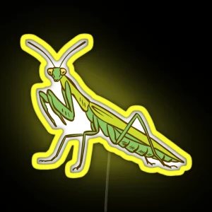 Praying Mantis RGB Neon Sign