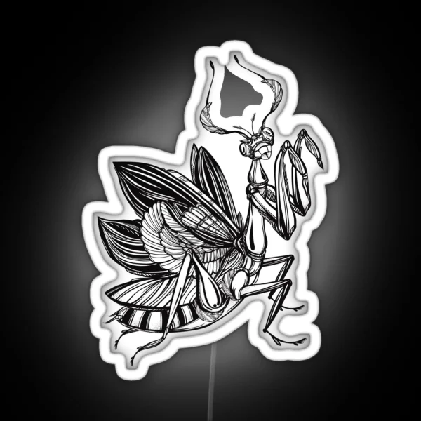 Praying Mantis RGB Neon Sign