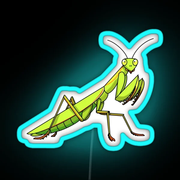 Praying Mantis RGB Neon Sign
