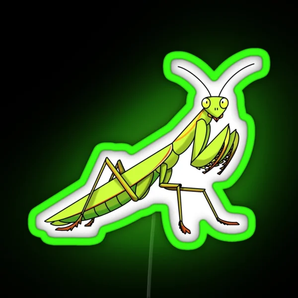 Praying Mantis RGB Neon Sign