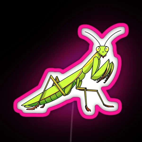 Praying Mantis RGB Neon Sign