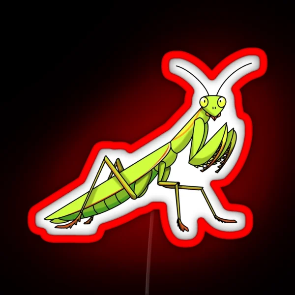 Praying Mantis RGB Neon Sign