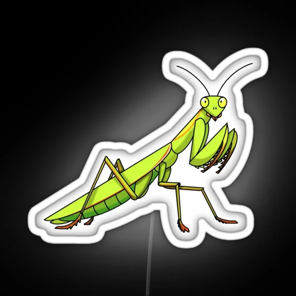 Praying Mantis RGB Neon Sign