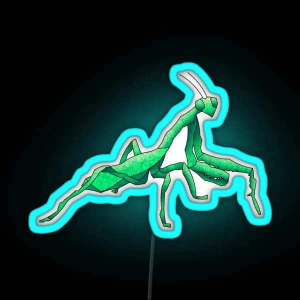 Praying Mantis RGB Neon Sign