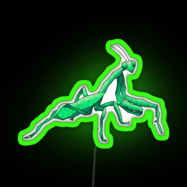 Praying Mantis RGB Neon Sign