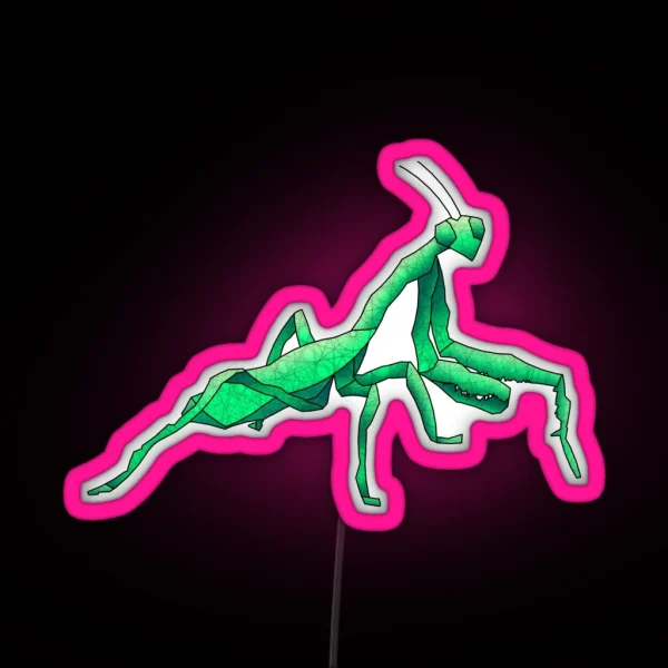 Praying Mantis RGB Neon Sign
