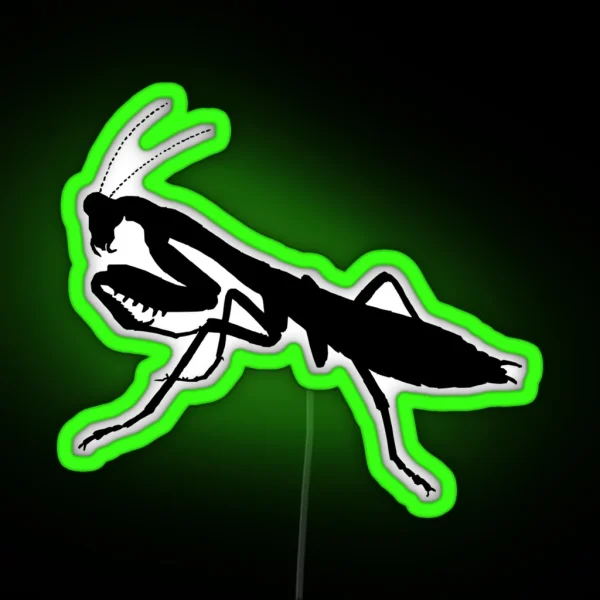 Praying Mantis RGB Neon Sign