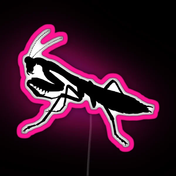 Praying Mantis RGB Neon Sign