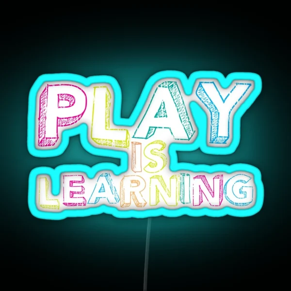 Preschool Teacher Learning School RGB Neon Sign