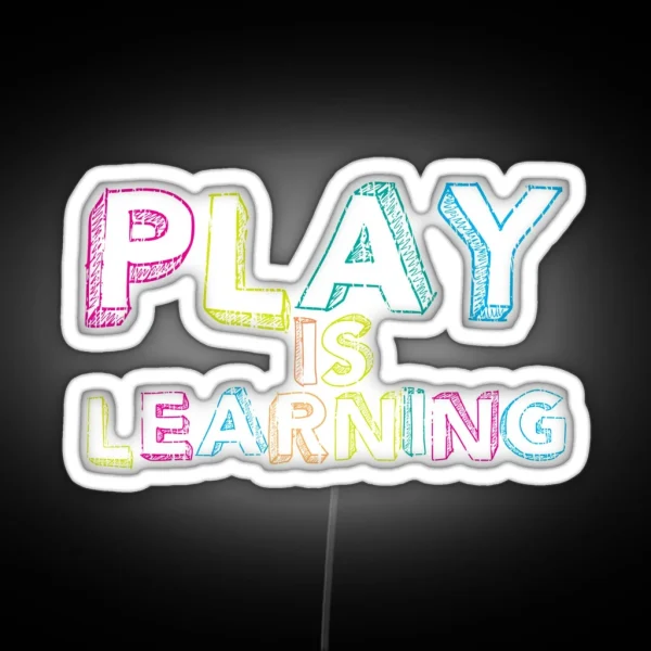 Preschool Teacher Learning School RGB Neon Sign