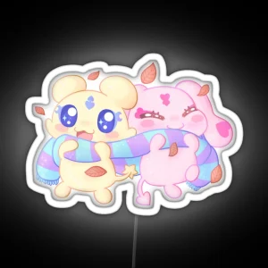 Pretty Cure Mepple And Mipple RGB Neon Sign