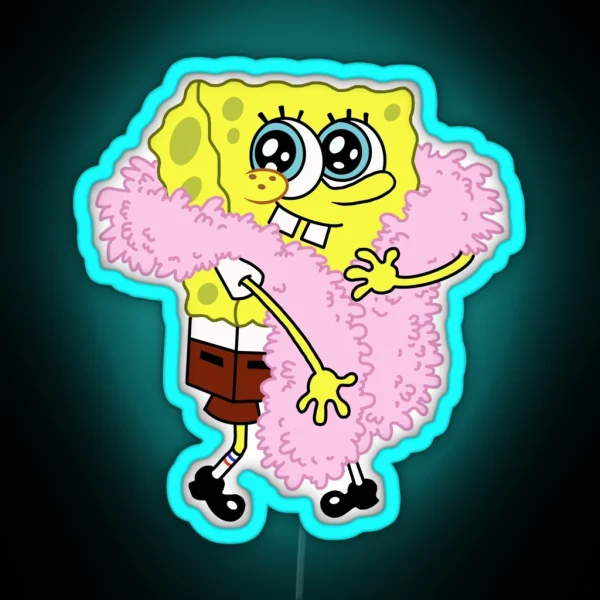 Pretty Spongebob RGB Neon Sign