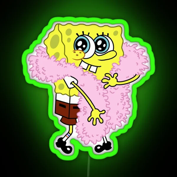 Pretty Spongebob RGB Neon Sign