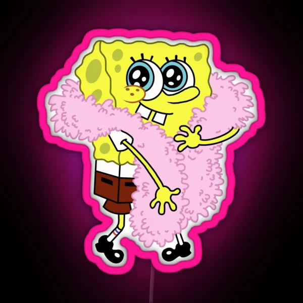 Pretty Spongebob RGB Neon Sign