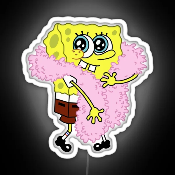 Pretty Spongebob RGB Neon Sign