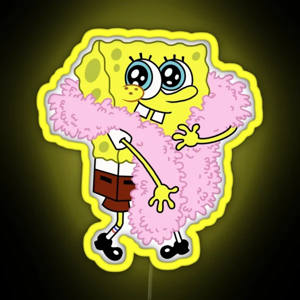 Pretty Spongebob RGB Neon Sign