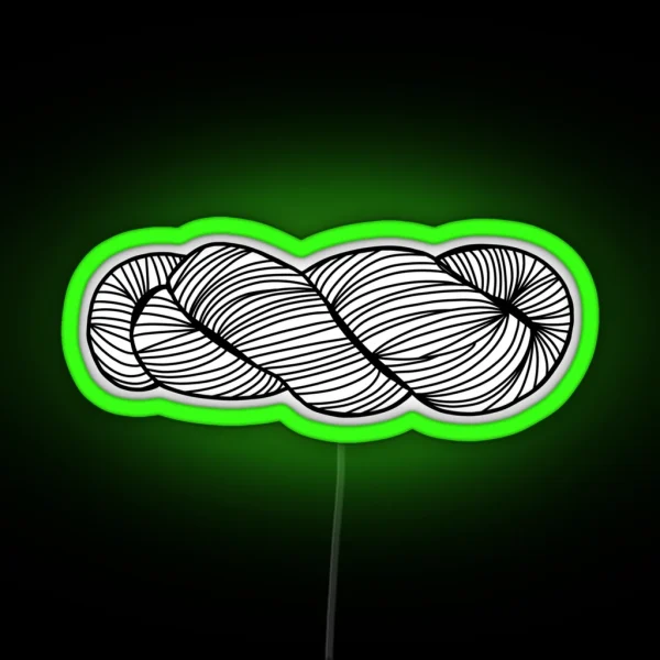 Pretty Yarn Skein RGB Neon Sign