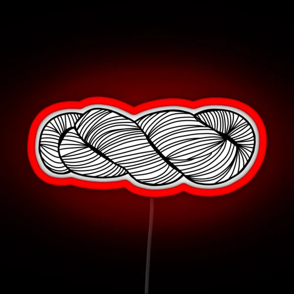 Pretty Yarn Skein RGB Neon Sign