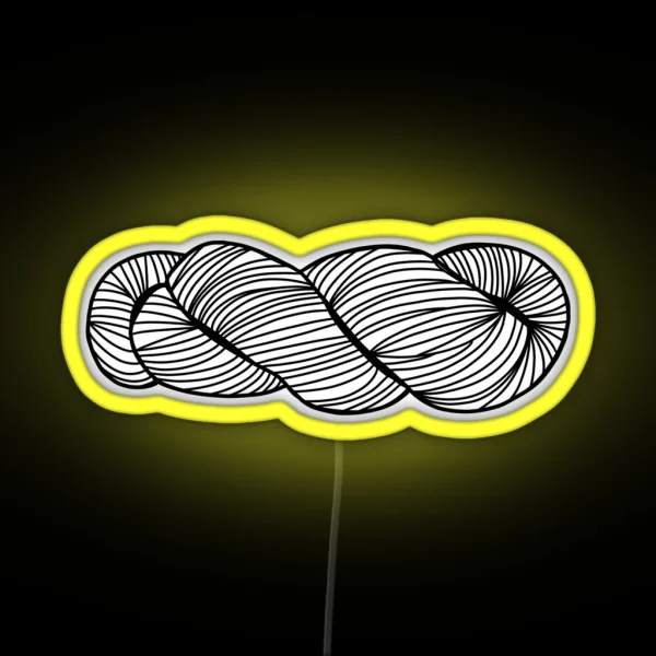 Pretty Yarn Skein RGB Neon Sign