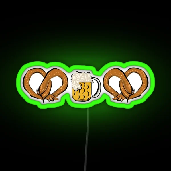 Pretzel Dog And Beer RGB Neon Sign