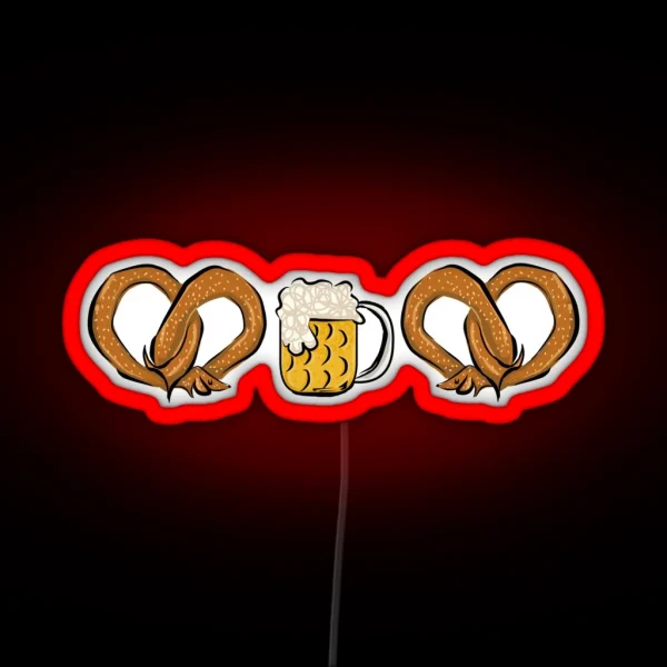 Pretzel Dog And Beer RGB Neon Sign