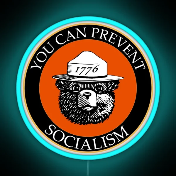 Prevent Socialism RGB Neon Sign