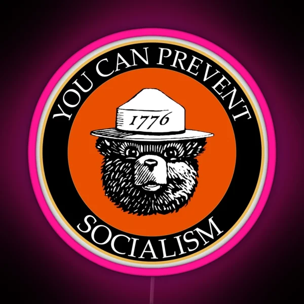 Prevent Socialism RGB Neon Sign