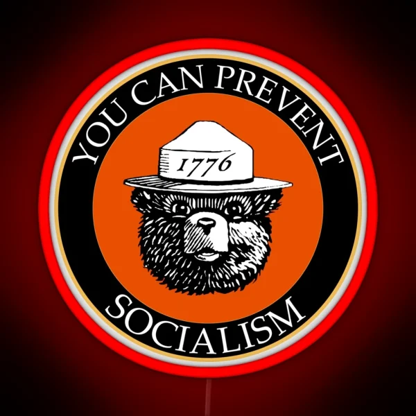 Prevent Socialism RGB Neon Sign