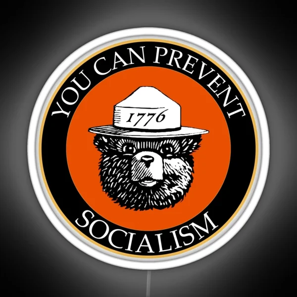 Prevent Socialism RGB Neon Sign