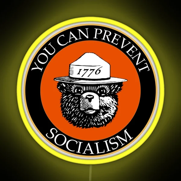Prevent Socialism RGB Neon Sign