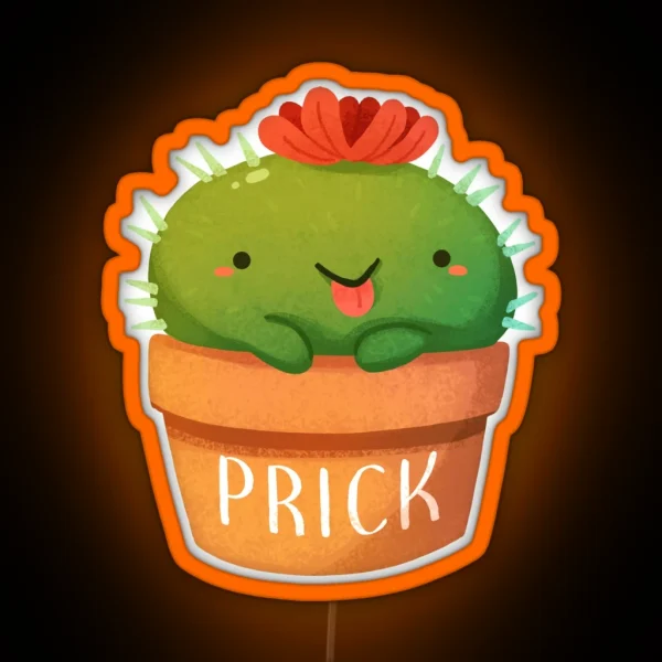 Prick Cactus RGB Neon Sign