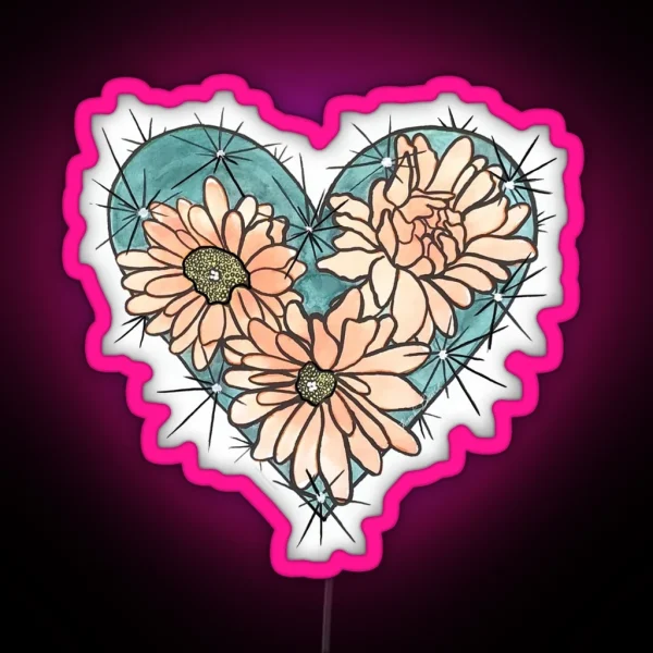 Prickly Blossom RGB Neon Sign