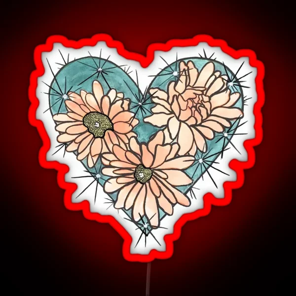 Prickly Blossom RGB Neon Sign