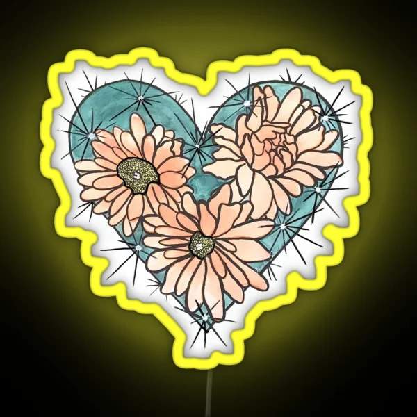 Prickly Blossom RGB Neon Sign