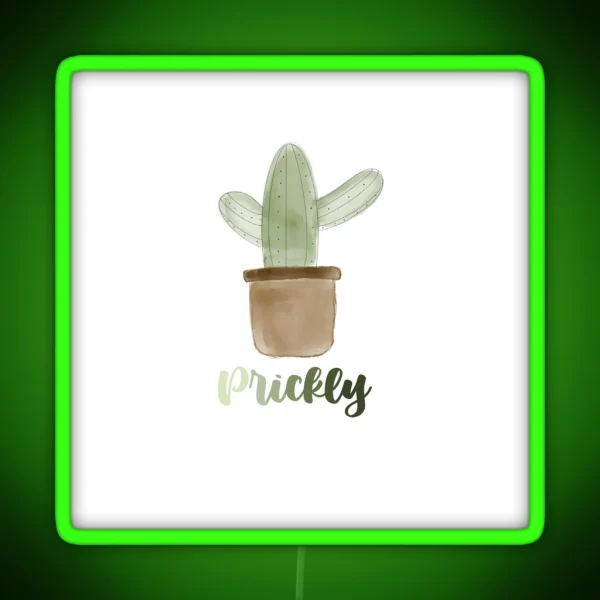 Prickly Cactus RGB Neon Sign