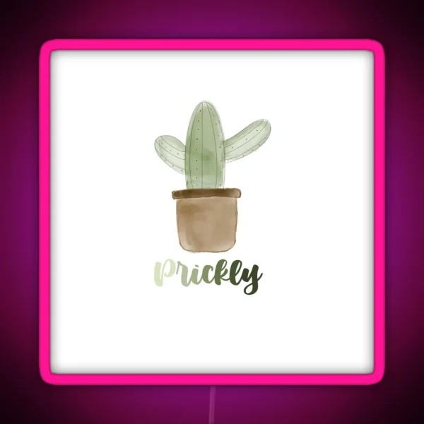 Prickly Cactus RGB Neon Sign