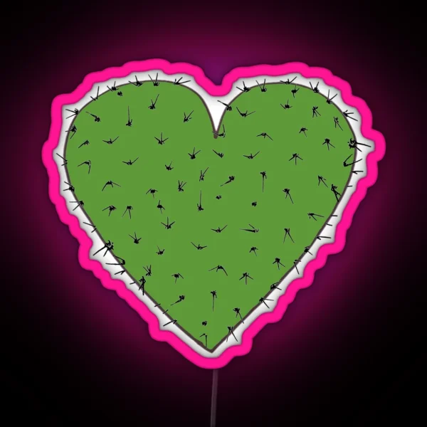 Prickly Heart RGB Neon Sign