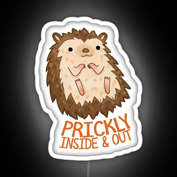 Prickly Hedgehog RGB Neon Sign