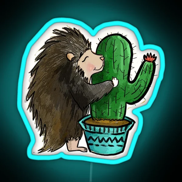 Prickly Love RGB Neon Sign